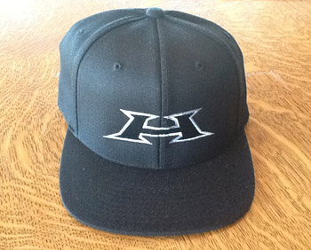 Haut Black Wide-Bill logo hat - 